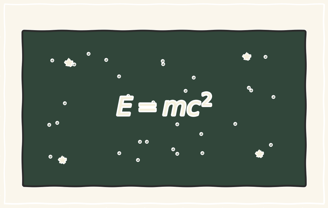 Классическая формула E=mc², связывающая массу и энергию